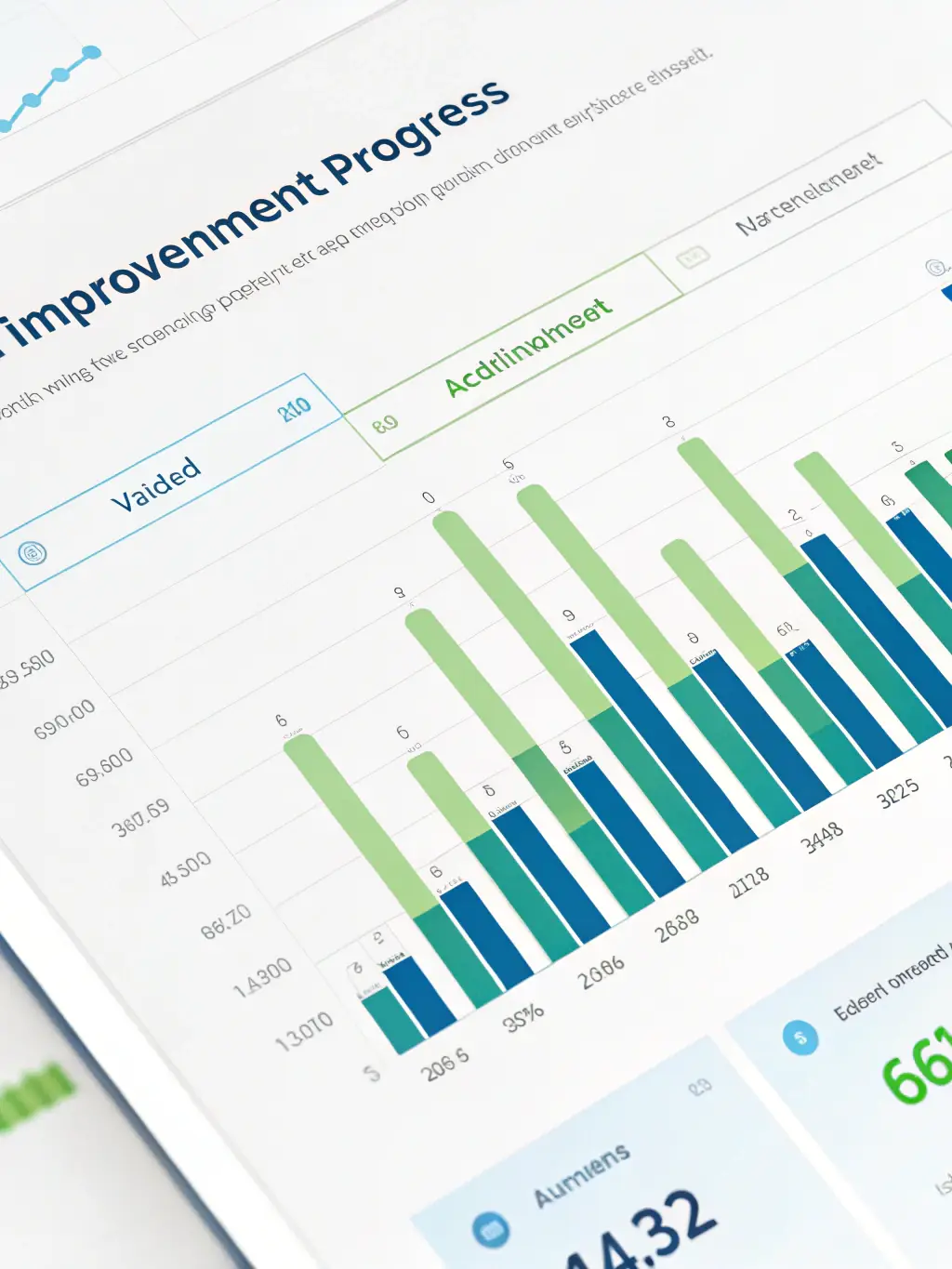 A progress bar graphic showing a project moving from start to completion, with milestones highlighted, representing real-time progress tracking.